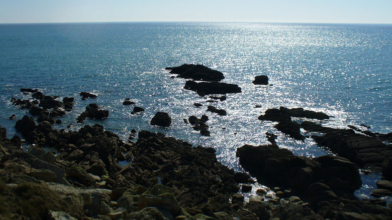 Felsen an der Bretagne Küste